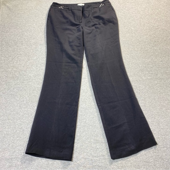 New York & Company Pants - New York & Co Dress Pants Women 10 Black Bootcut Mid Rise Stretch Career Slacks